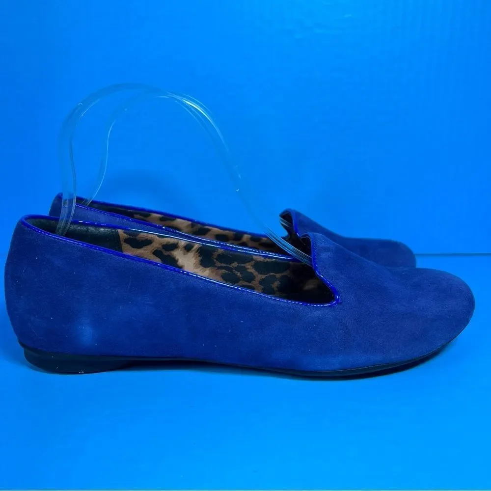 Clarks Bendables‎ Womens Poem Gloss Flats in Blue Suede 9.5M
